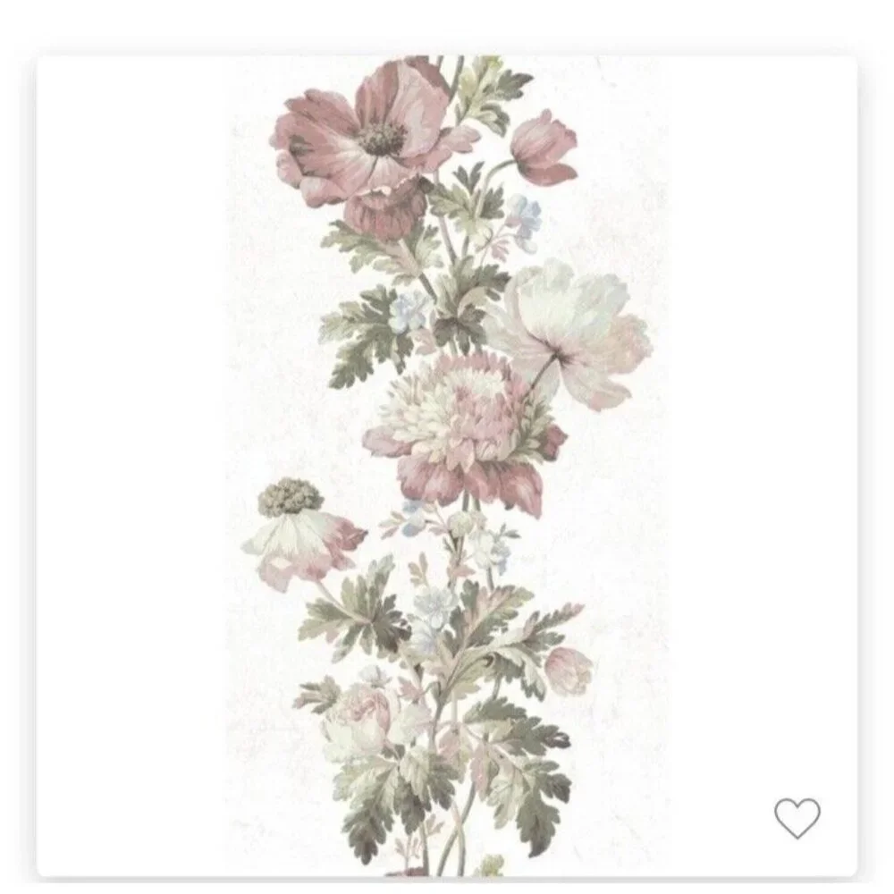 RoomMates Peel Stick Wallpaper Vintage Floral Botanical Vinyl Accent Wall 28.3 F
